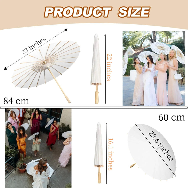 Collage of paper umbrella with different bright occasion 