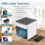 Mini AC cooling fan with modern minimalist design