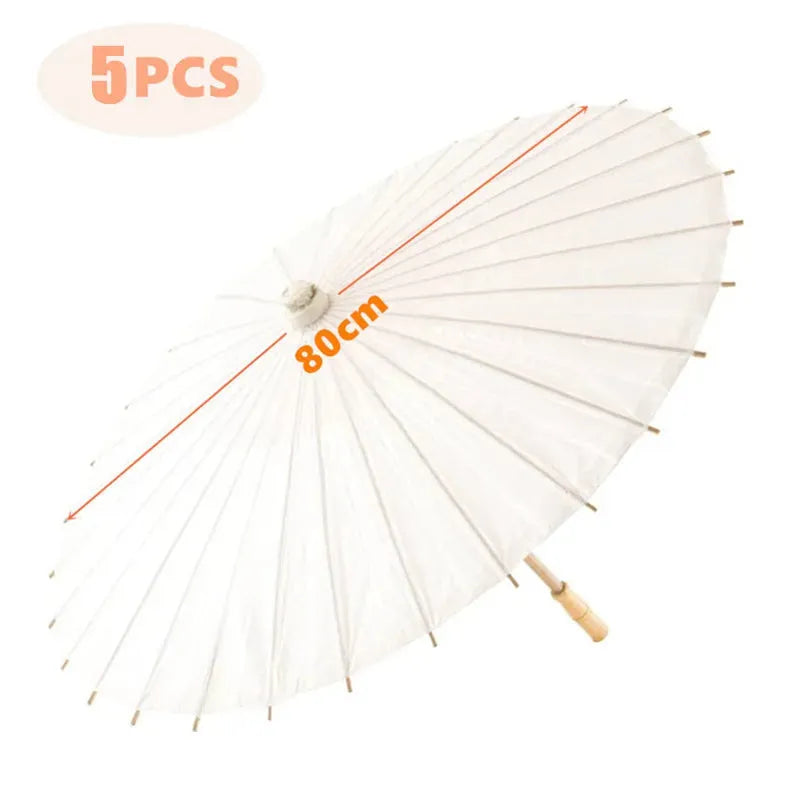 Assorted paper cocktail umbrellas in bright summer colors