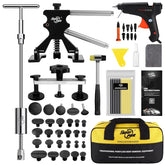 Complete Car Dent Repair Kit - DIY Dent Removal | Easy Fix Tool with pullers, glue gun, tabs, and tools for home auto body repair.