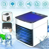 LED-lit mini air cooling fan with built-in humidifier function