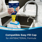 Demonstration of dual-tank system in Green Pro Carpet Cleaner for clean and dirty water